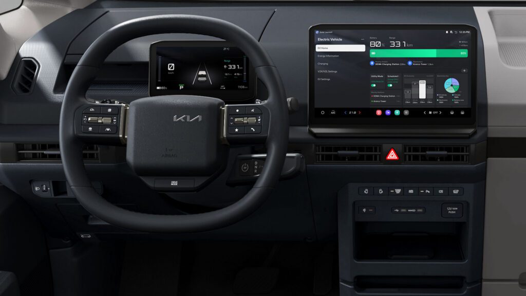 Kia PV5 Passenger dashboard