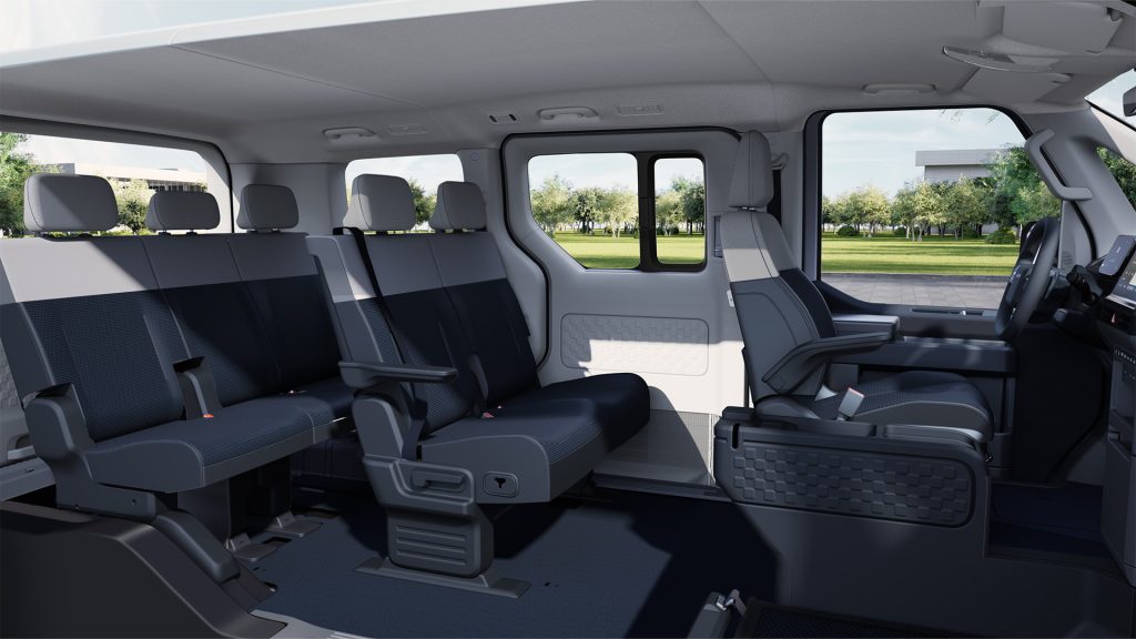Kia PV5 Passenger met 1-2-3 opstelling